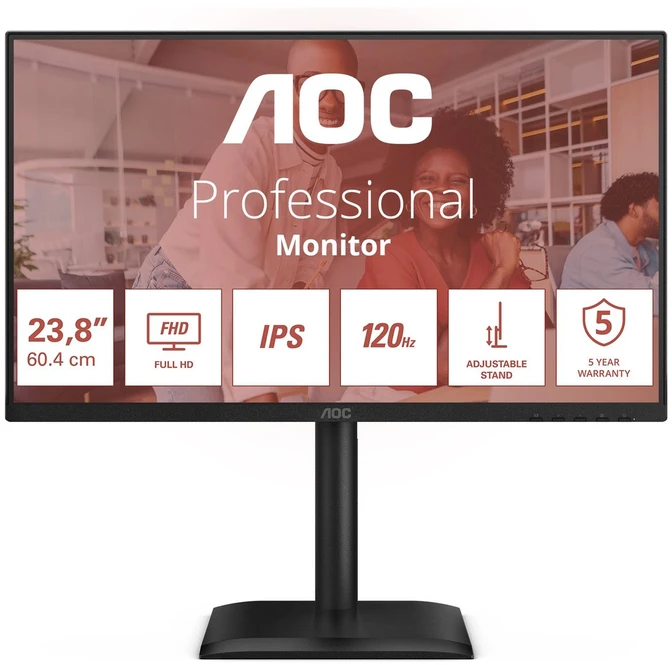 Monitorius AOC 24E4U - 120Hz | Full HD | IPS | 24''