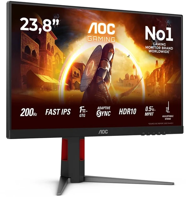 Žaidimų monitorius AOC 24G4HA | 23,8 col. | HDR 10 | Fast IPS | 1920x1080 | 200 Hz