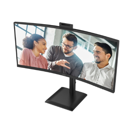 Monitorius AOC | CU34E4CW | 34 " | VA | UWQHD | 120 Hz | 4 ms | 3440 x 1440 pikselių | 350 cd/m² | HDMI jungtys quantity 2 | Juodas