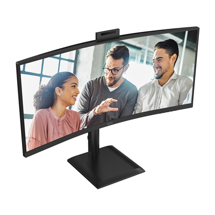 Monitorius AOC | CU34E4CW | 34 " | VA | UWQHD | 120 Hz | 4 ms | 3440 x 1440 pikselių | 350 cd/m² | HDMI jungtys quantity 2 | Juodas