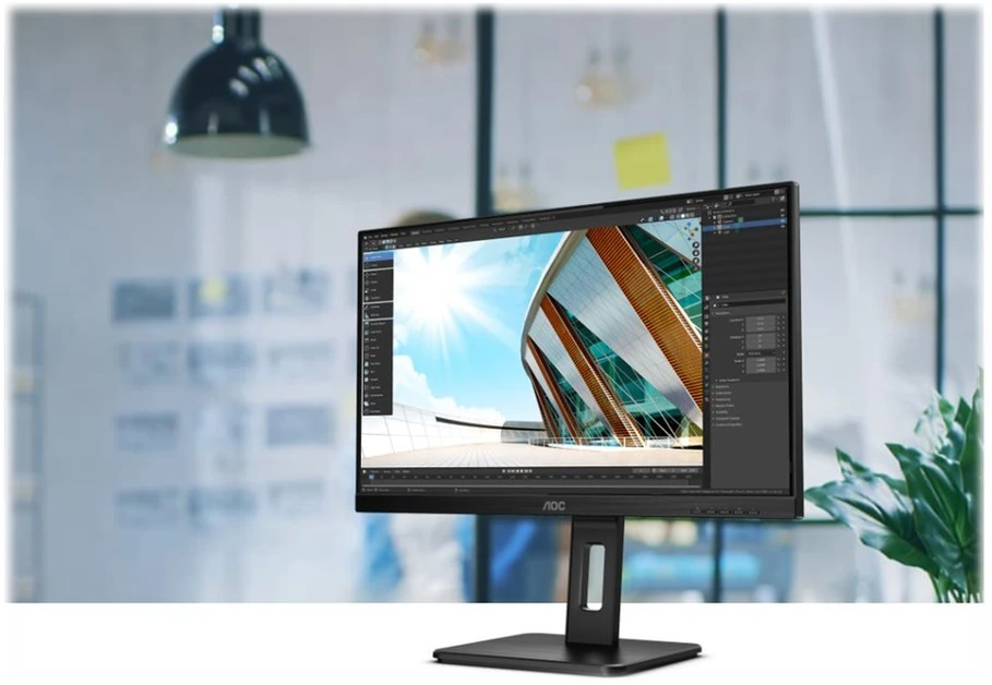 Monitorius AOC Q24P2Q LED ekranas 60,5 cm (23.8") 2560 x 1440 pikseliai Quad HD Juoda