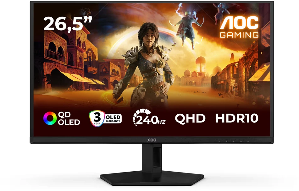 Žaidimų monitorius AOC Q27G41ZDF | 27" | QD-OLED | 240Hz | 16:9 | 2560x1440 px