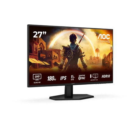 Žaidimų monitorius AOC Q27G42XE, 27" QHD (2560x1440) Fast IPS, 180Hz, 1ms, FreeSync Premium, G-Sync Compatible, HDR10
