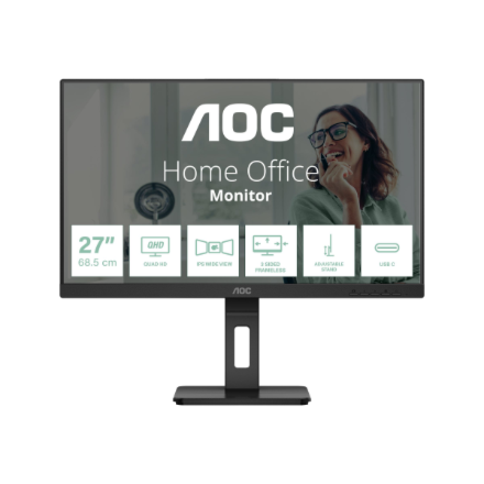 Monitorius AOC Q27P3CV 27inch VA TFT 2560x1440 HDMI DP USB Juodas