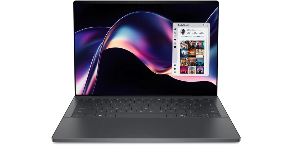 Nešiojamas kompiuteris Dell XPS 14 DA14260, 14″, OLED Touch, Intel Core Ultra X7 358H, 32GB RAM, 1TB SSD, Intel Arc graphics, Windows 11 Pro, Graphite