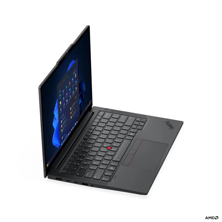 Nešiojamas kompiuteris Lenovo ThinkPad E14 G8 AMD | Juodas | 14 " | IPS | WUXGA | 1920 x 1200 pikselių | Anti-glare | AMD Ryzen AI 5 | 330 | 16 GB | SODIMM DDR5 | Solid-state drive capacity 512 GB | AMD Radeon 820M Graphics | Windows 11 Pro | 802.11be | Bluetooth versija 5.4 | Klaviatūros kalba: anglų | Klaviatūros apšvietimas | Garantija 36 mėn. | Baterija warranty 12 mėn.