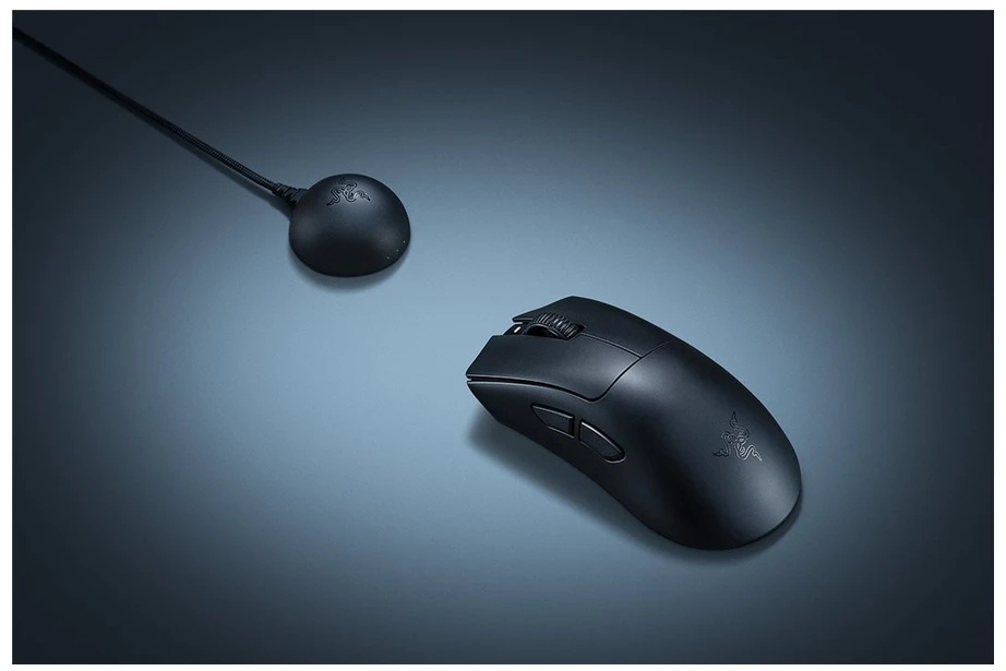 Pelė Myszka žaidimams Razer DeathAdder V4 belaidė 45000 dpi optinė juoda