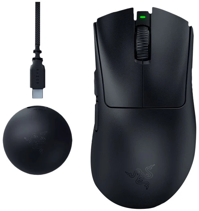 Pelė Myszka žaidimams Razer DeathAdder V4 belaidė 45000 dpi optinė juoda