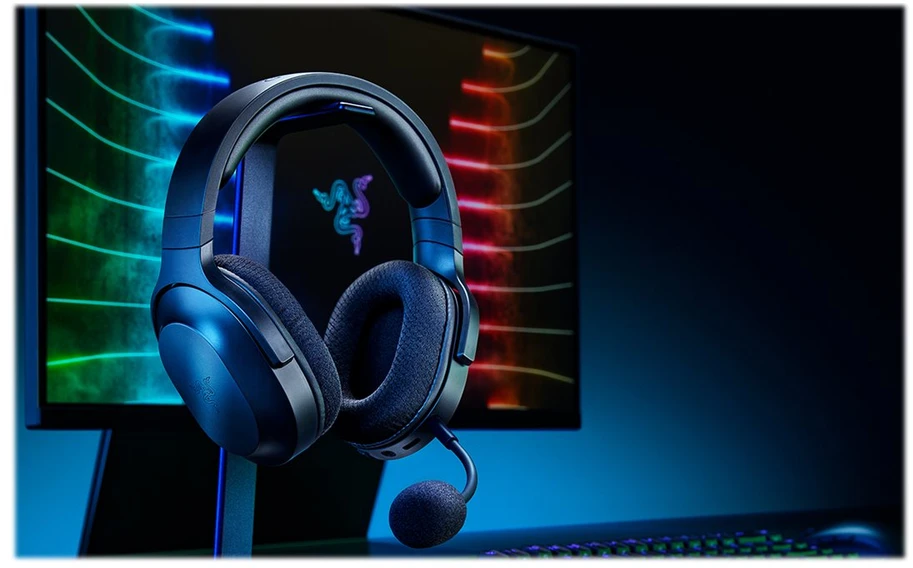 Belaidės žaidimų ausinės Razer Barracuda X (2022) | juodos spalvos