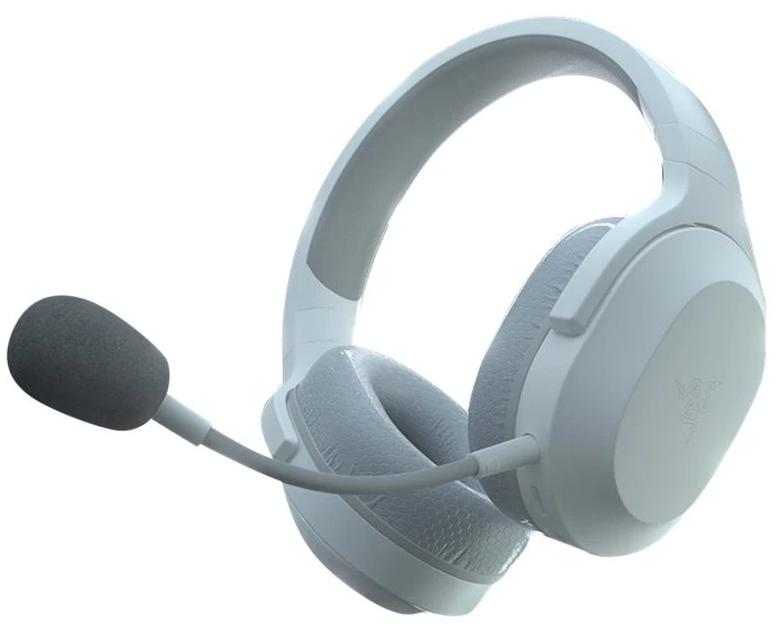 Belaidės žaidimų ausinės Razer Barracuda X Mercury, baltos spalvos