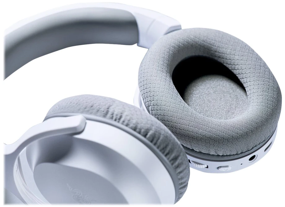 Belaidės žaidimų ausinės Razer Barracuda X Mercury, baltos spalvos