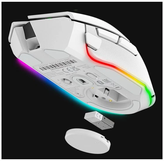 Razer | Basilisk V3 Pro | Wireless | Pelė žaidimams | Bluetooth | Baltas | Yes
