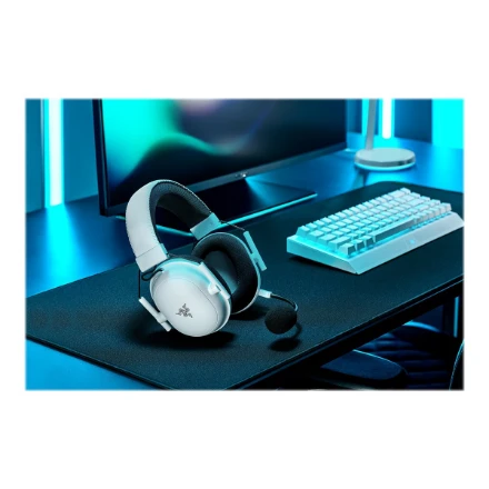 Esports THX Spatial Audio Belaidės Žaidimų Ausinės Razer BlackShark V2 Pro, Baltos