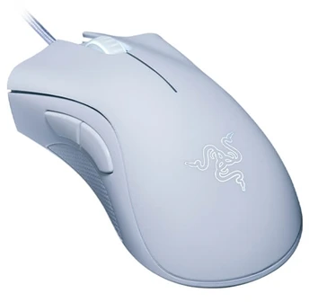 Razer DeathAdder Essential Ergonomic Pelė žaidimams, su laidu, optinė, Baltas