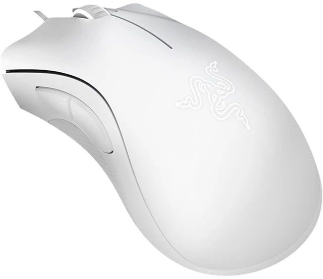 Razer DeathAdder Essential Ergonomic Pelė žaidimams, su laidu, optinė, Baltas