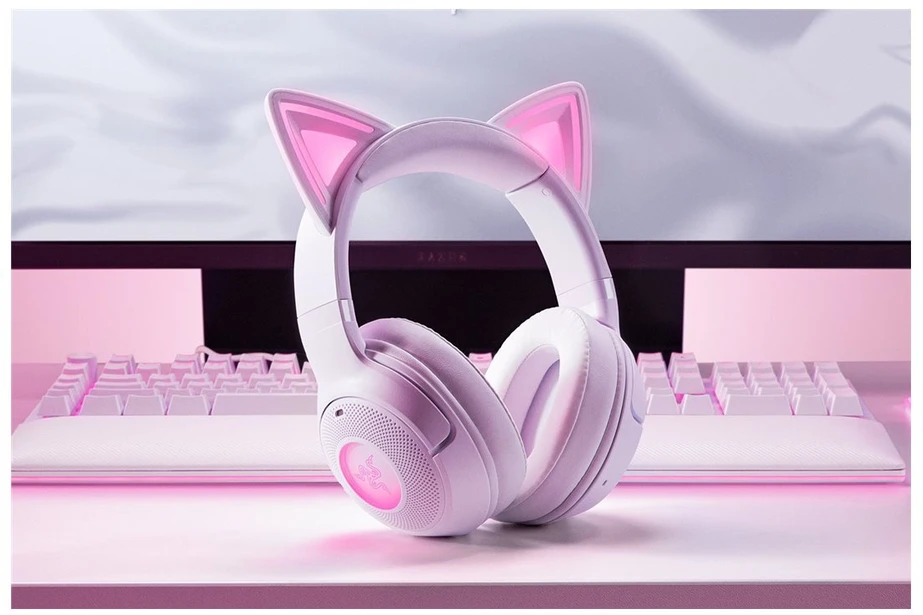 Razer | Ausinės | Kraken Kitty V2 BT | Bluetooth | Over-ear | Belaidės