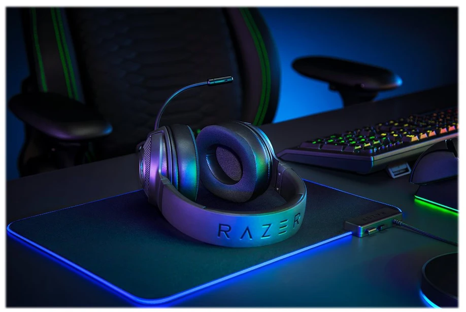 Razer Kraken V3 X žaidimų ausinės su laidu, USB Type-A Juodos