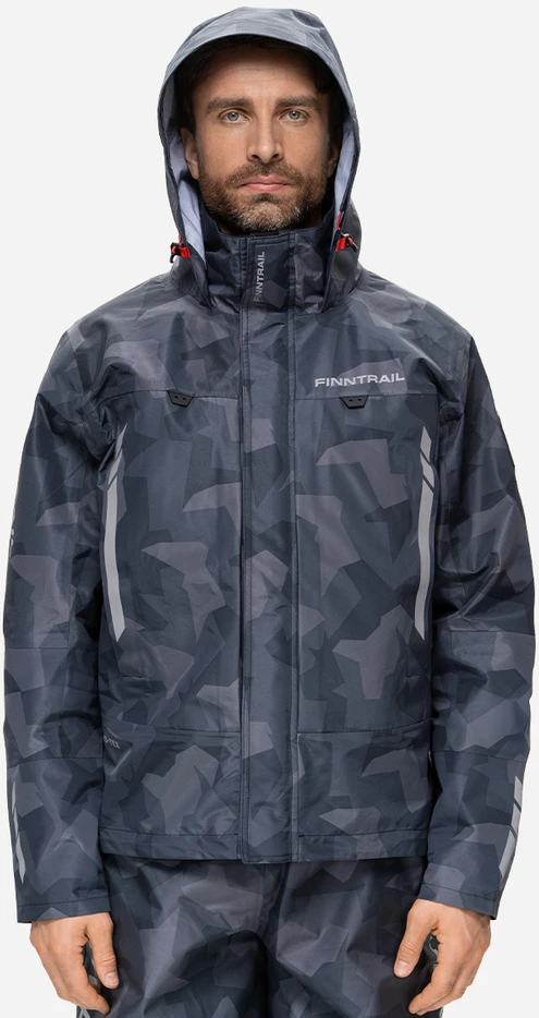 Braidymo striukė Finntrail ATHLETIC CamoShadowBlack 4024, Marškinėlių, džemperių ar striukių dydis: XXL