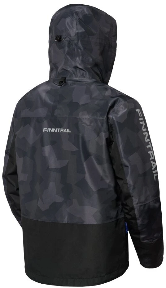 Braidymo striukė Finntrail GREENWOOD CamoShadowBlack 4021, Dydis: MK