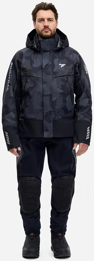 Braidymo striukė Finntrail SPEEDMASTER CamoShadowBlack 4029, Dydis: M