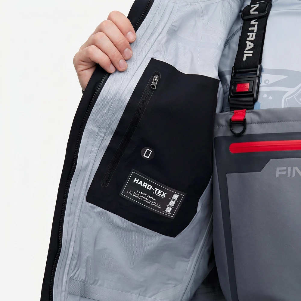 Braidymo striukė Finntrail WADEMAN DarkGrey 1327, Marškinėlių, džemperių ar striukių dydis: XL
