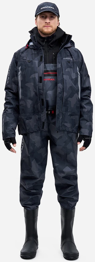 Bridkelnės Finntrail AIRMAN CamoShadowBlack 5260, Dydis: L / batas 44
