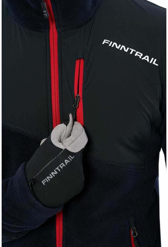 Termo džemperis Finntrail POLAR JACKET Juodas 1391 (II termo sluoksnis), Dydis: S