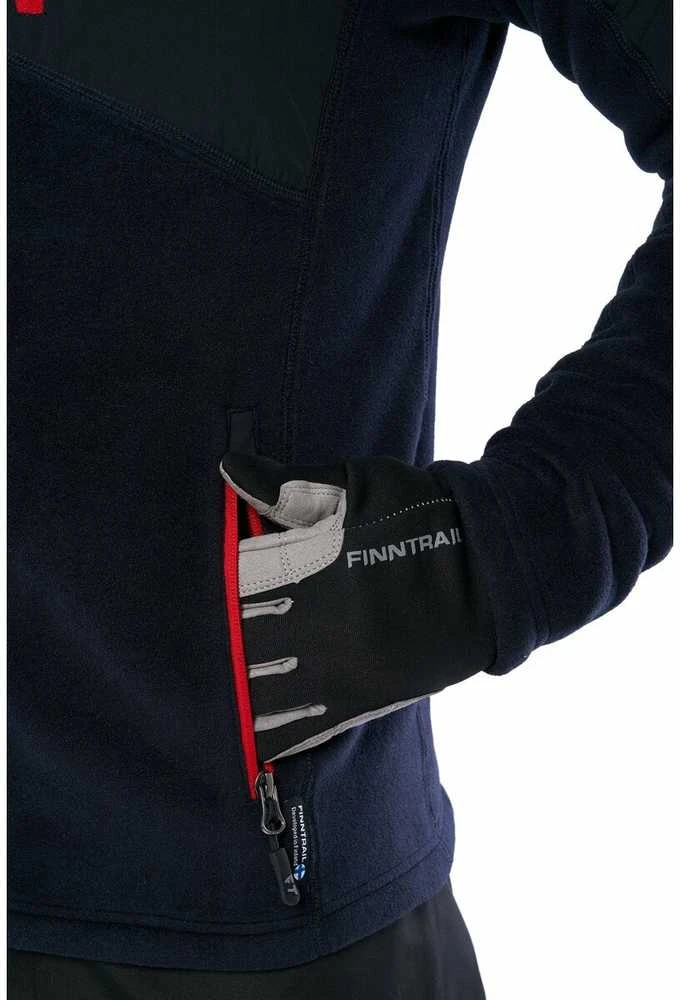 Termo džemperis Finntrail POLAR JACKET Juodas 1391 (II termo sluoksnis), Dydis: XXXL