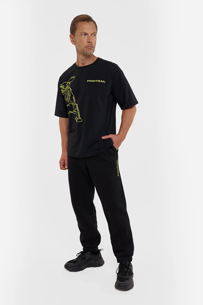 Kelnės Finntrail LOGO BlackYellow 1401, Dydis: S