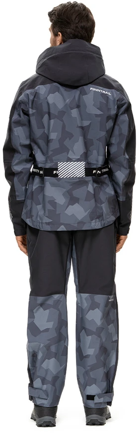 Lietaus kostiumas Finntrail Thor CamoShadowBlack 3421, Dydis: S