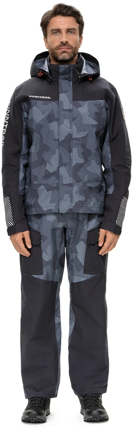 Lietaus kostiumas Finntrail Thor CamoShadowBlack 3421, Dydis: S