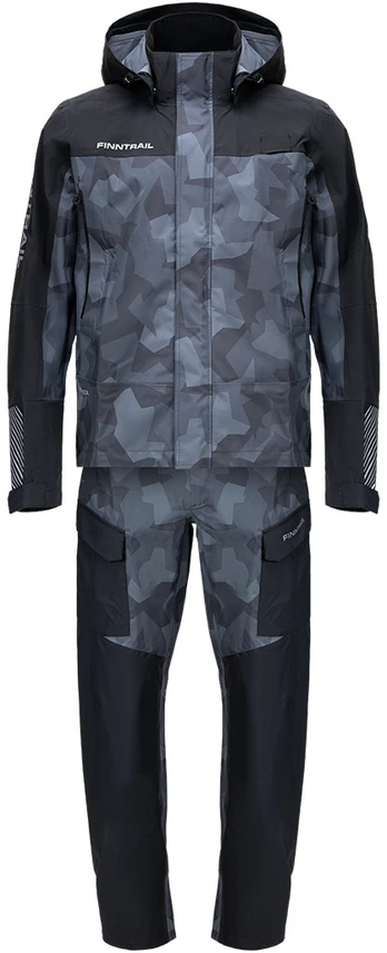 Lietaus kostiumas Finntrail Thor CamoShadowBlack 3421, Dydis: S