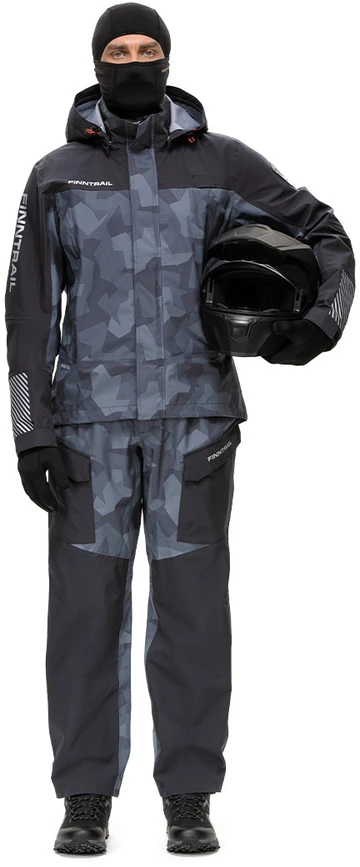 Lietaus kostiumas Finntrail Thor CamoShadowBlack 3421, Dydis: S
