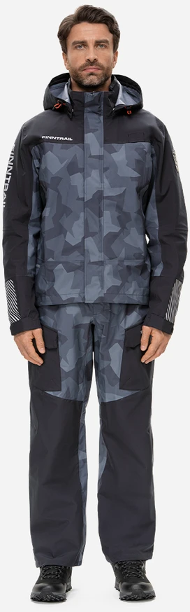 Lietaus kostiumas Finntrail Thor CamoShadowBlack 3421, Dydis: S