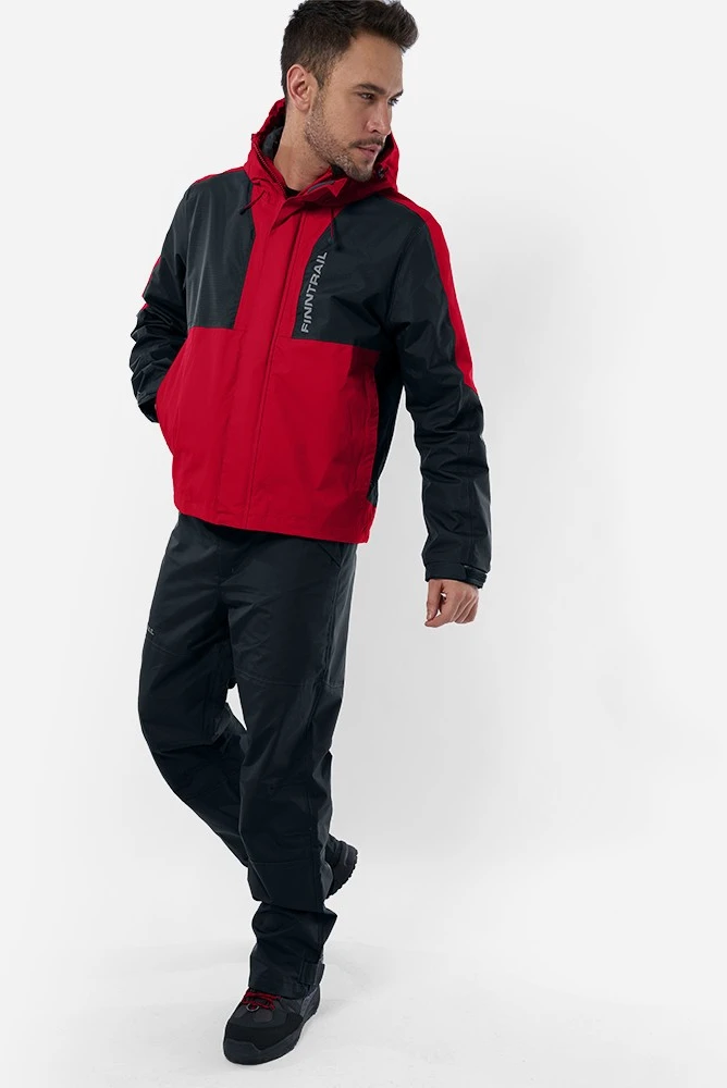 Lietaus striukė Finntrail LIGHTSUIT Raudona 3504, Dydis: L