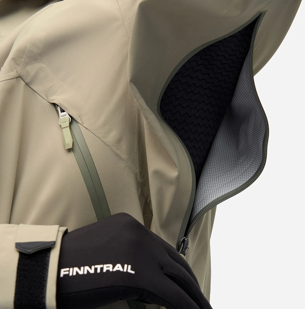 Lietaus striukė Finntrail THUNDER Olive 1304, Dydis: L