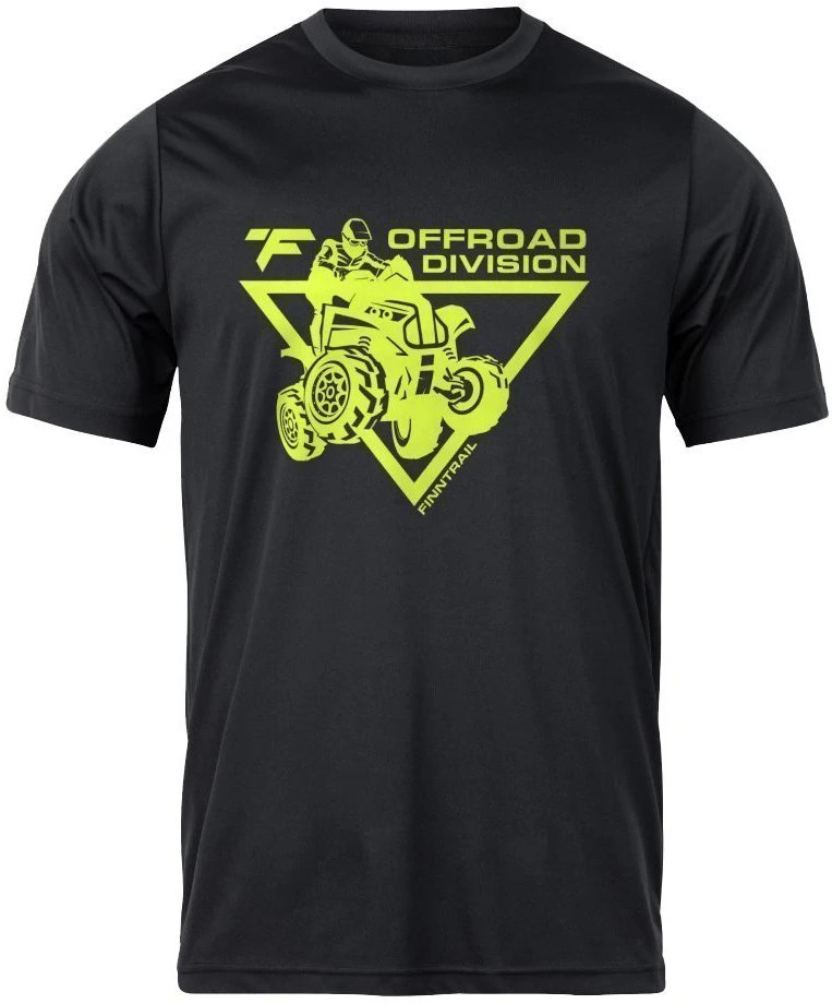Marškinėliai Finntrail ATV BlackYellow 6708, Dydis: S