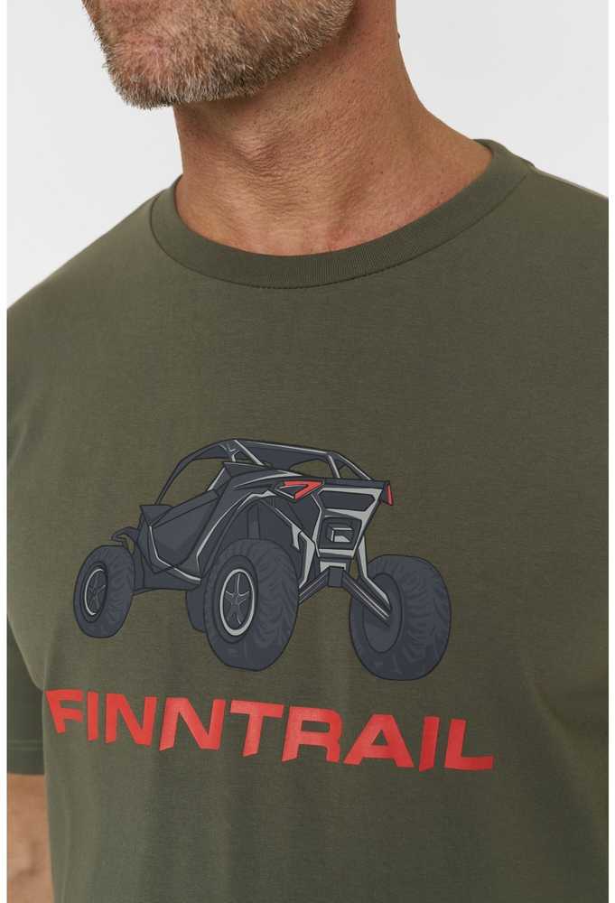 Marškinėliai Finntrail BUGGY Khaki 6716, Marškinėlių, džemperių ar striukių dydis: L
