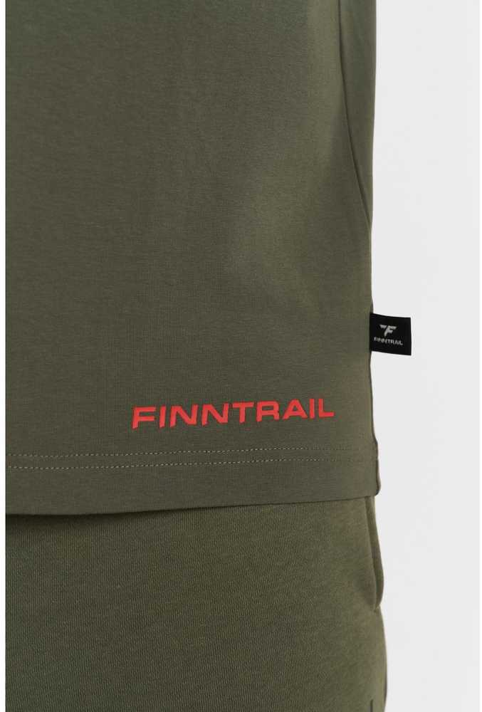 Marškinėliai Finntrail HELMET Khaki 6717, Marškinėlių, džemperių ar striukių dydis: M