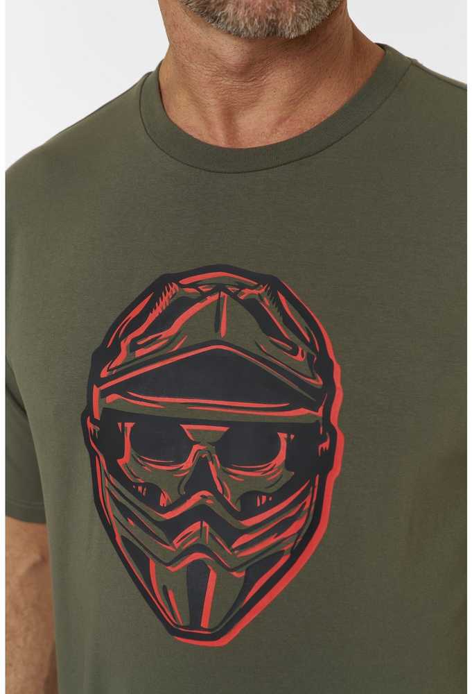 Marškinėliai Finntrail HELMET Khaki 6717, Marškinėlių, džemperių ar striukių dydis: M