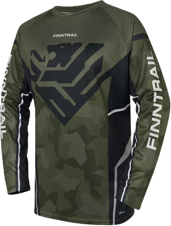 Marškinėliai Finntrail JERSEY CamoShadowGreen 6600, Dydis: XL