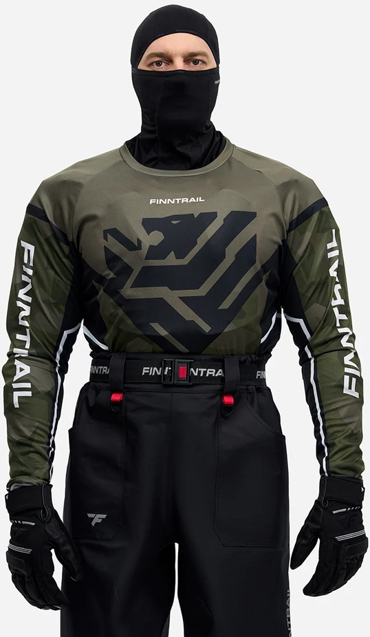 Marškinėliai Finntrail JERSEY CamoShadowGreen 6600, Dydis: M