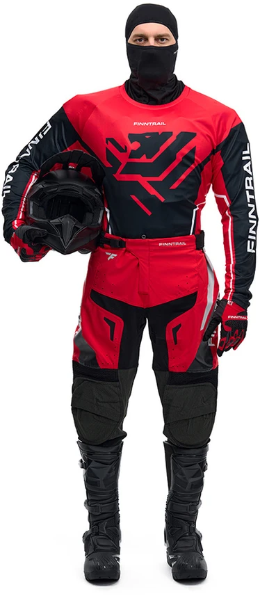 Marškinėliai Finntrail JERSEY Raudona 6600, Dydis: M