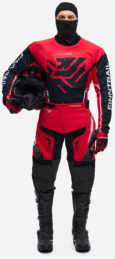 Marškinėliai Finntrail JERSEY Raudona 6600, Dydis: L