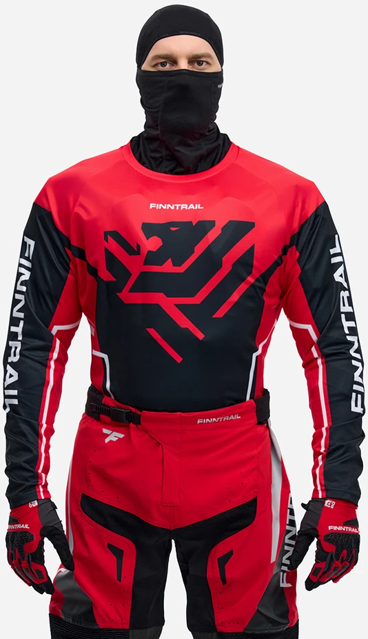 Marškinėliai Finntrail JERSEY Raudona 6600, Dydis: L