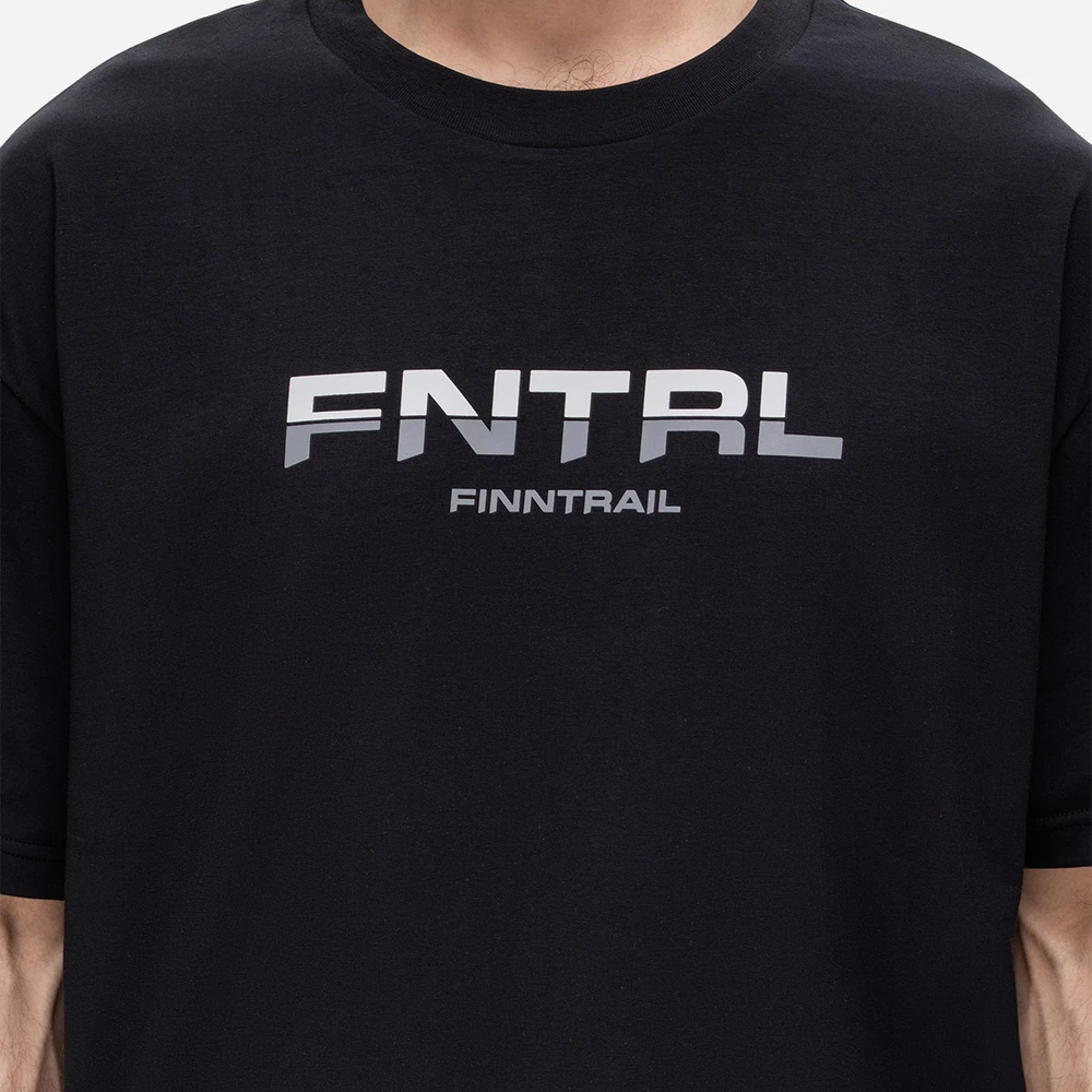 Marškinėliai Finntrail LOGO Juodas 6734, Marškinėlių, džemperių ar striukių dydis: L