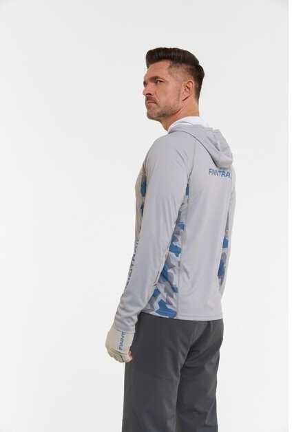 Marškinėliai Finntrail WAVE BIG FISH Pilkas 6609, Dydis: XL