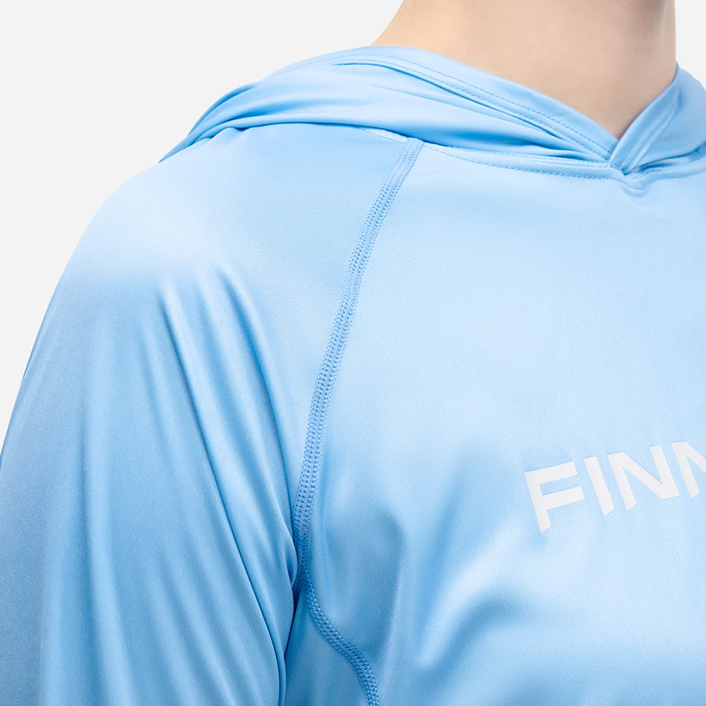 Marškinėliai Finntrail VENUS HOOD Lightblue 6621, Marškinėlių, džemperių ar striukių dydis: S