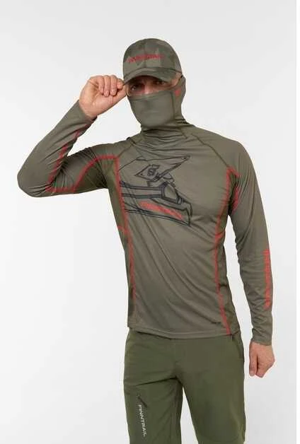 Marškinėliai Finntrail VIZARD Khaki 6608, Dydis: S