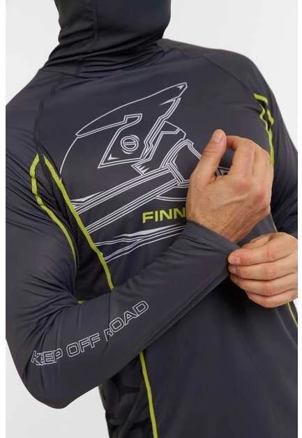 Marškinėliai Finntrail VIZARD MiddleGrey 6608, Dydis: M
